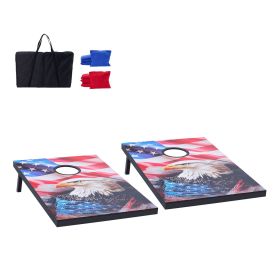 Cornhole Set, 3x2 ft Corn Hole Game Boards, MDF Wood Portable Toss Board, Indoor and Outdoor Cornhole Play for Adults