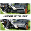 Push Lawn Sweeper, 21inch Leaf & Grass Collector