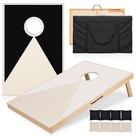 Solid Wood Premium Cornhole Set - 3 Feet x 2 Feet Game Boards, Includes Set of 8 Corn Hole Toss Bags