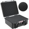 Hard Pistol Cases with Pre-cut PU Foam, Waterproof & Dustproof Hard Gun Case for 6 Pistol, 19.3Ãƒâ€”17.1Ãƒâ€”8.3 in Lockable Pistol Case, Black