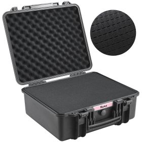 Hard Pistol Cases with Pre-cut PU Foam, Waterproof & Dustproof Hard Gun Case for 6 Pistol, 19.3Ãƒâ€”17.1Ãƒâ€”8.3 in Lockable Pistol Case, Black