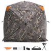 Hunting Blind, 270Ã‚Â° See Through Ground Blind, 4-5 Person Pop Up Deer Blind for Hunting with Carrying Bag, Portable Resilient Hunting Tent