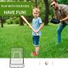 4 x 5.7ft Volleyball Rebounder Net with Strike Zone, Baseball Lacrosse Training Net for Pitching and Fielding