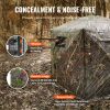 Hunting Blind, 288Ã‚Â° See Through Ground Blind, 6-7 Person Pop Up Deer Blind for Hunting with Carrying Bag, Portable Resilient Hunting Tent