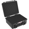 Hard Pistol Cases with Pre-cut PU Foam, Waterproof & Dustproof Hard Gun Case for 6 Pistol, 19.3Ãƒâ€”17.1Ãƒâ€”8.3 in Lockable Pistol Case, Black