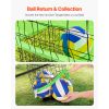 Volleyball Training Net System, Freely Height-Adjustable Practice Equipment with Ball Return, 8x11ft Portable Net Station