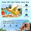 Smart Bird Feeder with Camera, 2K HD AI Identify 10000+ Bird Species, Solar-Powered Bird Watching Camera with Auto Capture & Instant Notify
