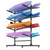 82"H Kayak Storage Rack, Heavy Duty Freestanding Kayak Storage Rack Ã¢â‚¬â€œ Adjustable 8 Kayak Stand with Wheels for Garage, Indoor & Outdoor Use