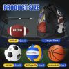 4 Pcs Sport Balls Set Official Size Athletic Balls Include Soccer, Football, Basketball