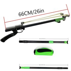 "High-Power Metal Slingshot Ã¢â‚¬â€œ Black Ergonomic Handle, Precision Trigger for Hunting, Jungle Expeditions & Outdoor Survival Gear" (Color: Telescopic slingshot)
