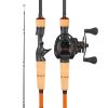 Rod and Fishing Reel Combo, IM7 Carbon Fiber Baitcasting Rod and Reel Combo, Bass Fishing Pole with 6+1 BB System, 7.0:1 Gear Ratio, Cork Handle