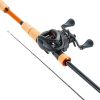 Rod and Fishing Reel Combo, IM7 Carbon Fiber Baitcasting Rod and Reel Combo, Bass Fishing Pole with 7+1 BB System, 7.0:1 Gear Ratio, Cork Handle
