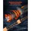 Rod and Fishing Reel Combo, IM7 Carbon Fiber Baitcasting Rod and Reel Combo, Bass Fishing Pole with 7+1 BB System, 7.0:1 Gear Ratio, Cork Handle