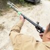 "High-Power Metal Slingshot Ã¢â‚¬â€œ Black Ergonomic Handle, Precision Trigger for Hunting, Jungle Expeditions & Outdoor Survival Gear"