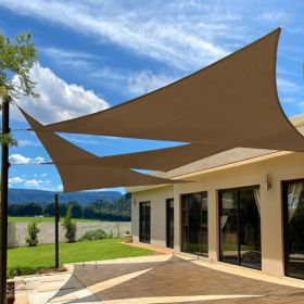 12'X12'X17' Mocha HDPE Sunshade Sail (Option: defaulttitle)